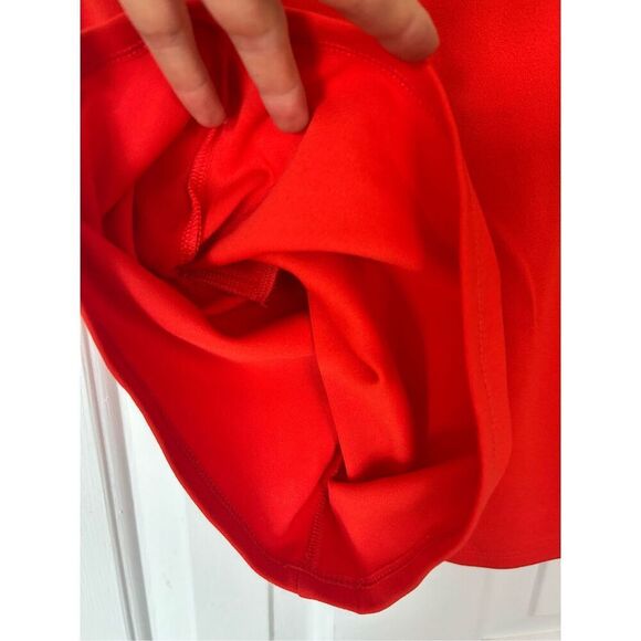 H&M red/orange pants size small high waisted with buttons shorts NWT - Picture 5 of 6